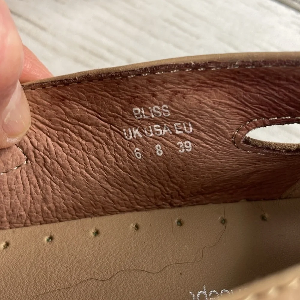 Hotter Made in England Bliss Mary Jane Tan Leather Comfort Shoes